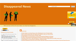 Desktop Screenshot of disappearednews.com