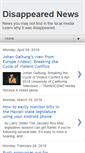 Mobile Screenshot of disappearednews.com